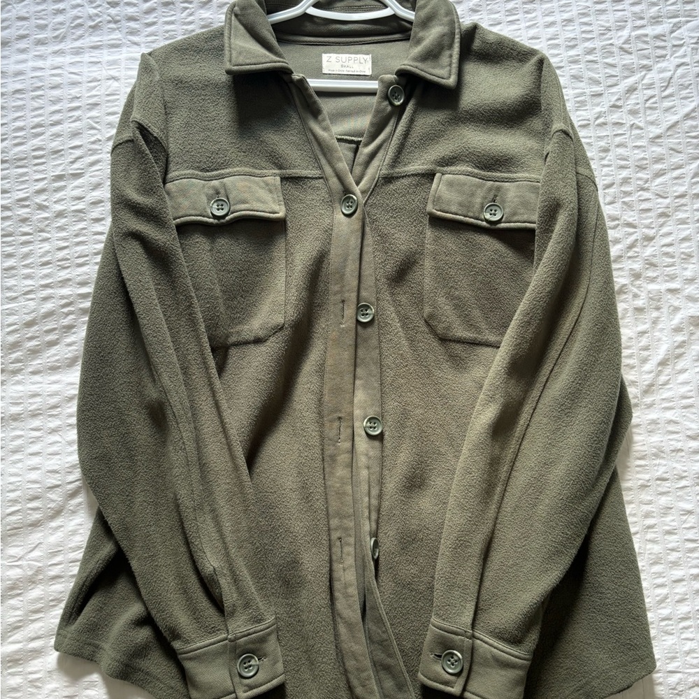 Olive Green Women's Sweater - Picture 3 of 4